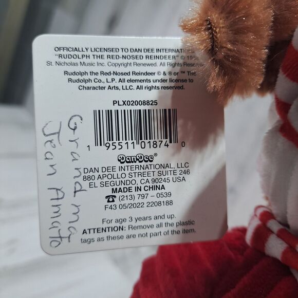 Animated Musical Rudolph Red Nosed Reindeer Playing Sax Christmas Decor Video - Picture 11 of 11